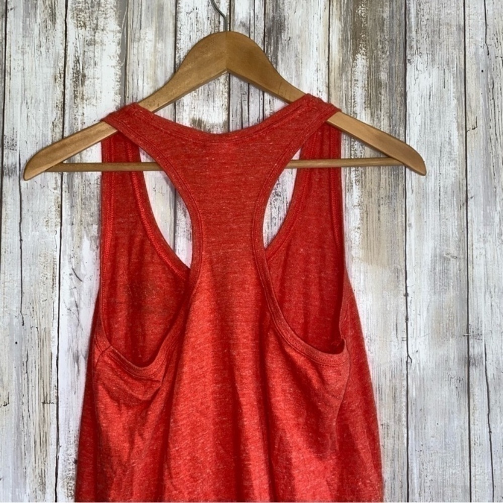 Nike Orange Heathered Tank - Picture 4 of 5